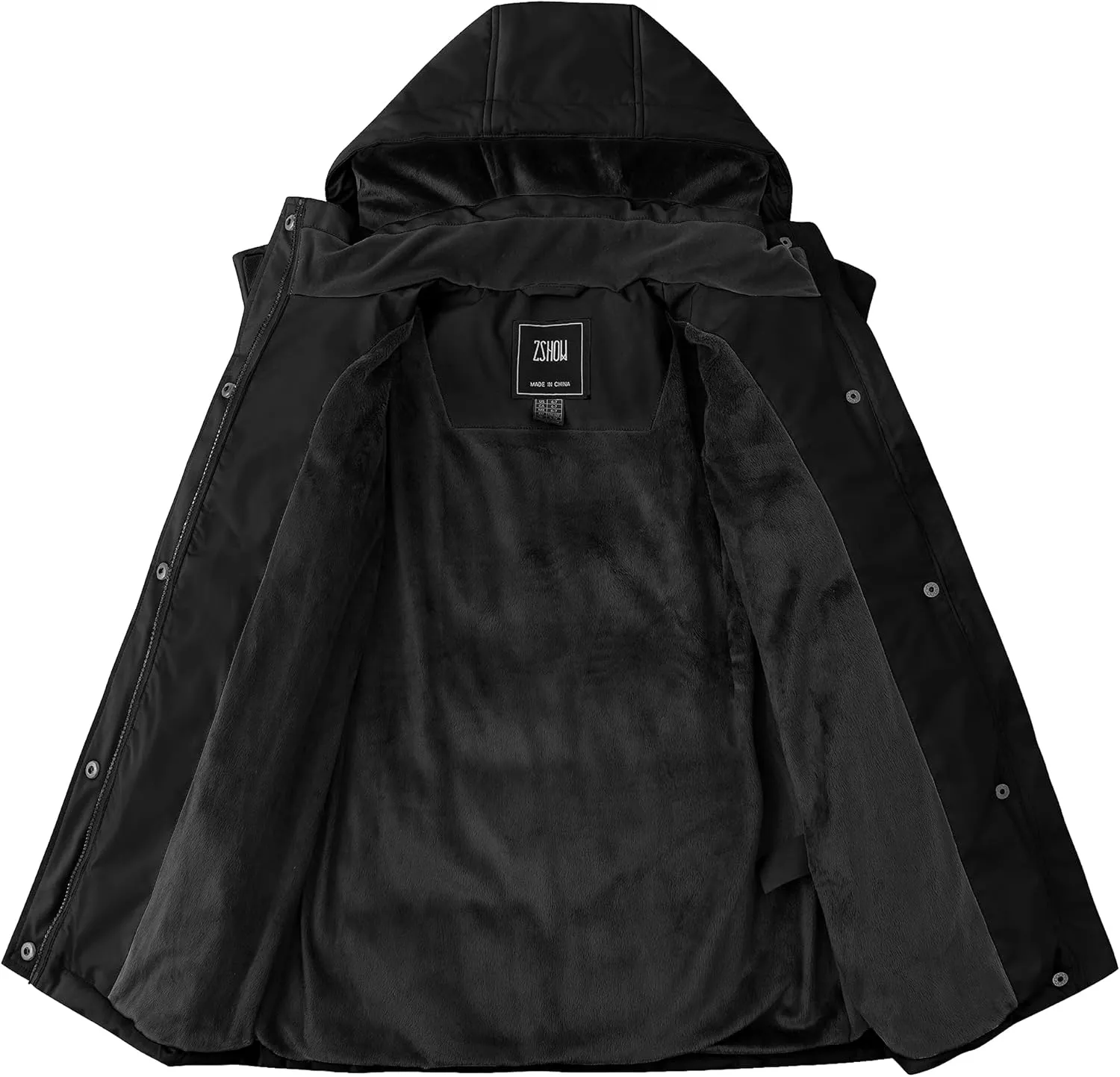 ZSHOW Girl's Winter Coats Hooded Outerwear Puffer Jacket Waterproof Warm Long Parka