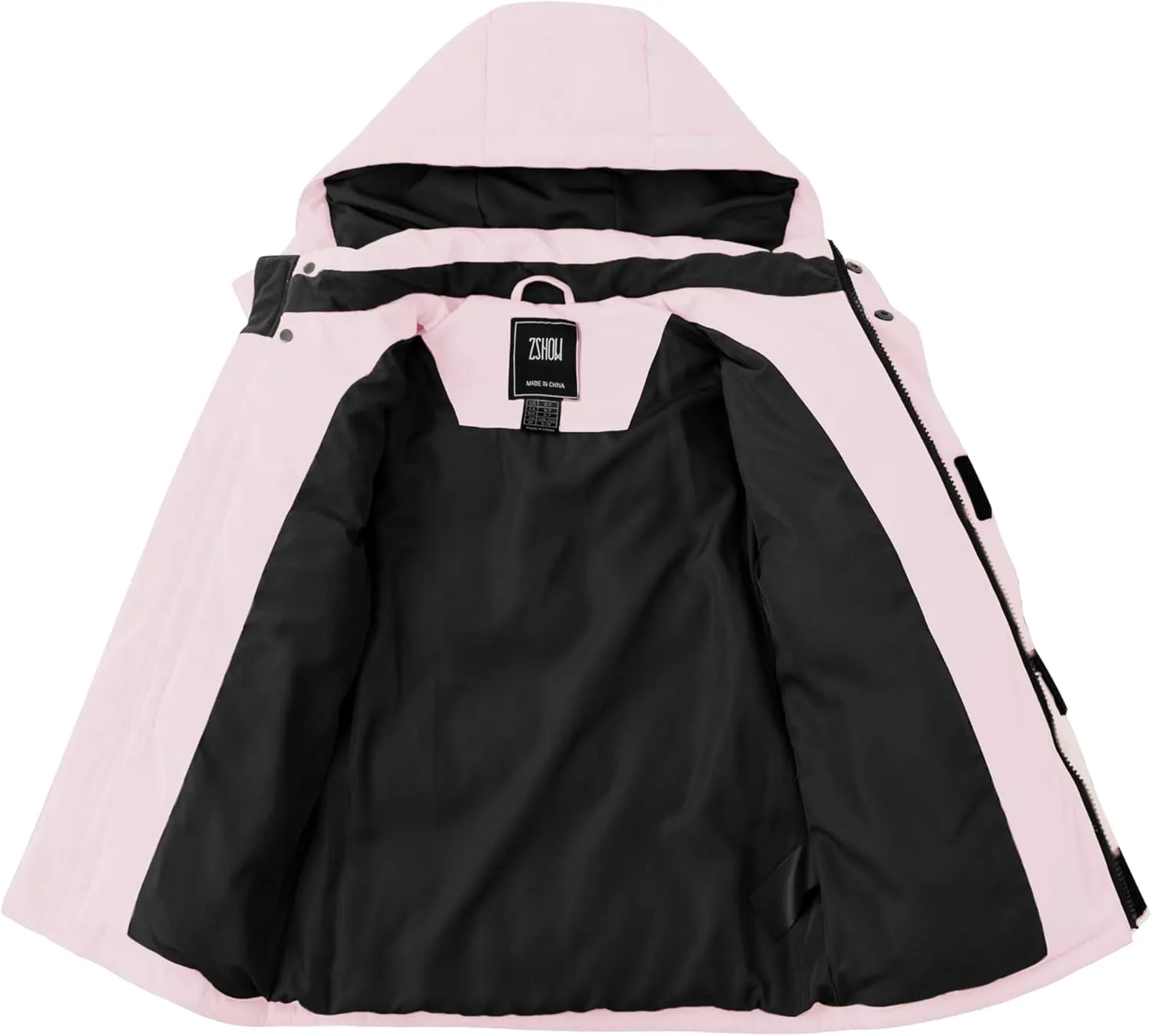 ZSHOW Girl's Winter Coats Waterproof Hooded Puffer Jacket Outerwear Winter Jacket